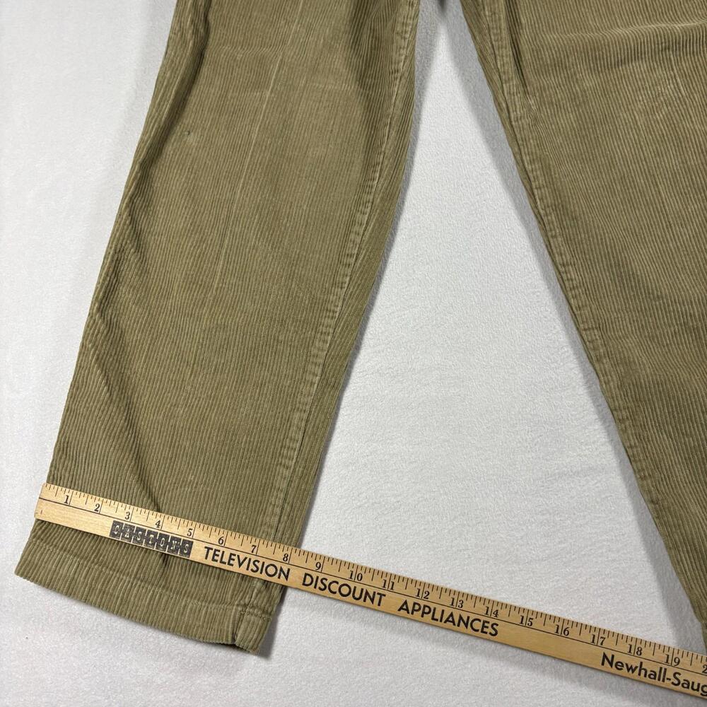 Cambridge Classics Corduroy Pants Mens 30x30 Brown Tan Pleated Straight Vintage - Picture 4 of 8